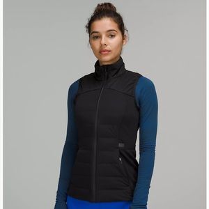 Lululemon down for it all vest, size 6